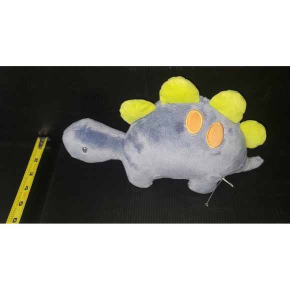 Gund Other - Baby Gund‎ Blue Orgh Plush Dinosaur Stuffed Animal Stegosaurus Cute Orange Spots